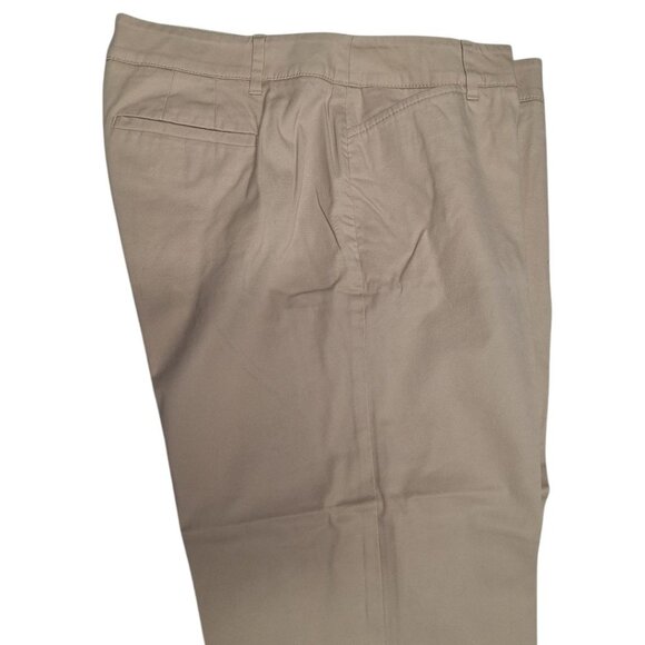 Talbots Perfect Crop Petite Pants Capri Khaki Womens 10 P Short Work Office - Picture 3 of 8